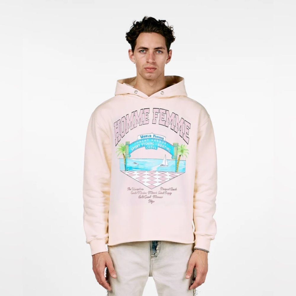 HOMME FEMME Yacht Club Hoodie Cream -
HommeFemmeLA size extra large